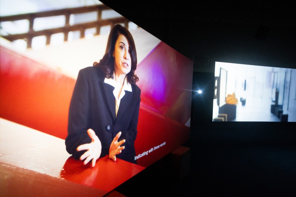 Instalação com Fernanda Torres e Fernanda Montenegro — Foto: Maria Isabel Oliveira / Agência O Globo
