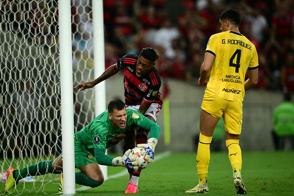 Flamengo perdeu invencibilidade de cinco anos na Libertadores — Foto: Mauro Pimentel/AFP