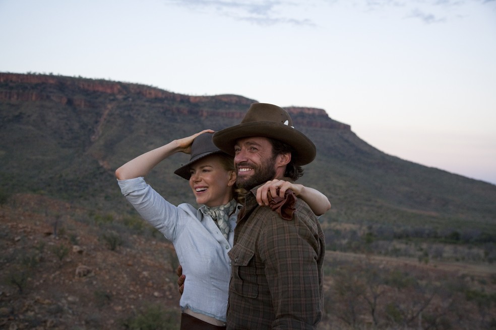 Nicole Kidman e Hugh Jackman em 'Bem-vindos à Austrália" (2023) — Foto: Divulgação