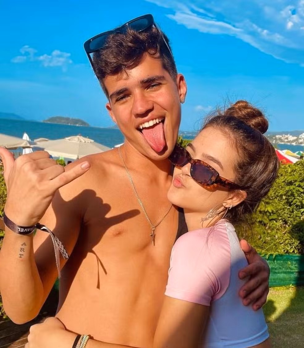 Drico Alves e Mel Maia na adolescência — Foto: Reprodução / Instagram
