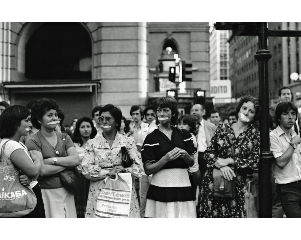 Mulheres pela vida, Santiago, Chile, 1986 — Foto: Kena Lorenzini