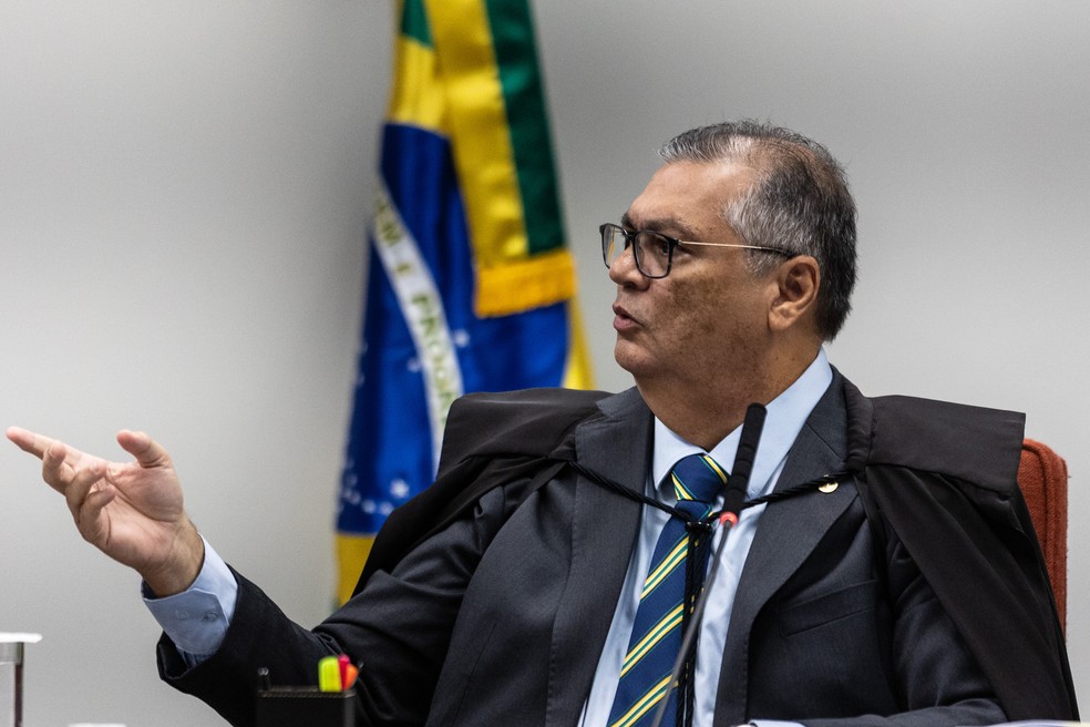 Flávio Dino foi o último ministro da Primeira Turma a votar no julgamento dos réus do caso Marielle — Foto: Brenno Carvalho / Agência O Globo