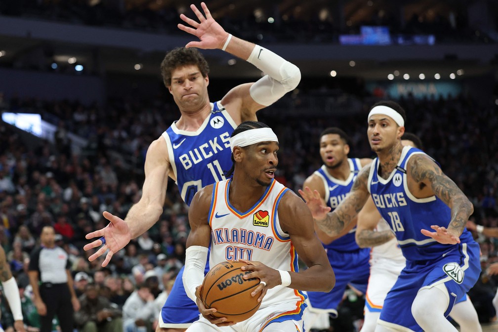 Shai comanda o Oklahoma City Thunder — Foto: Stacy Revere/Getty Images/AFP