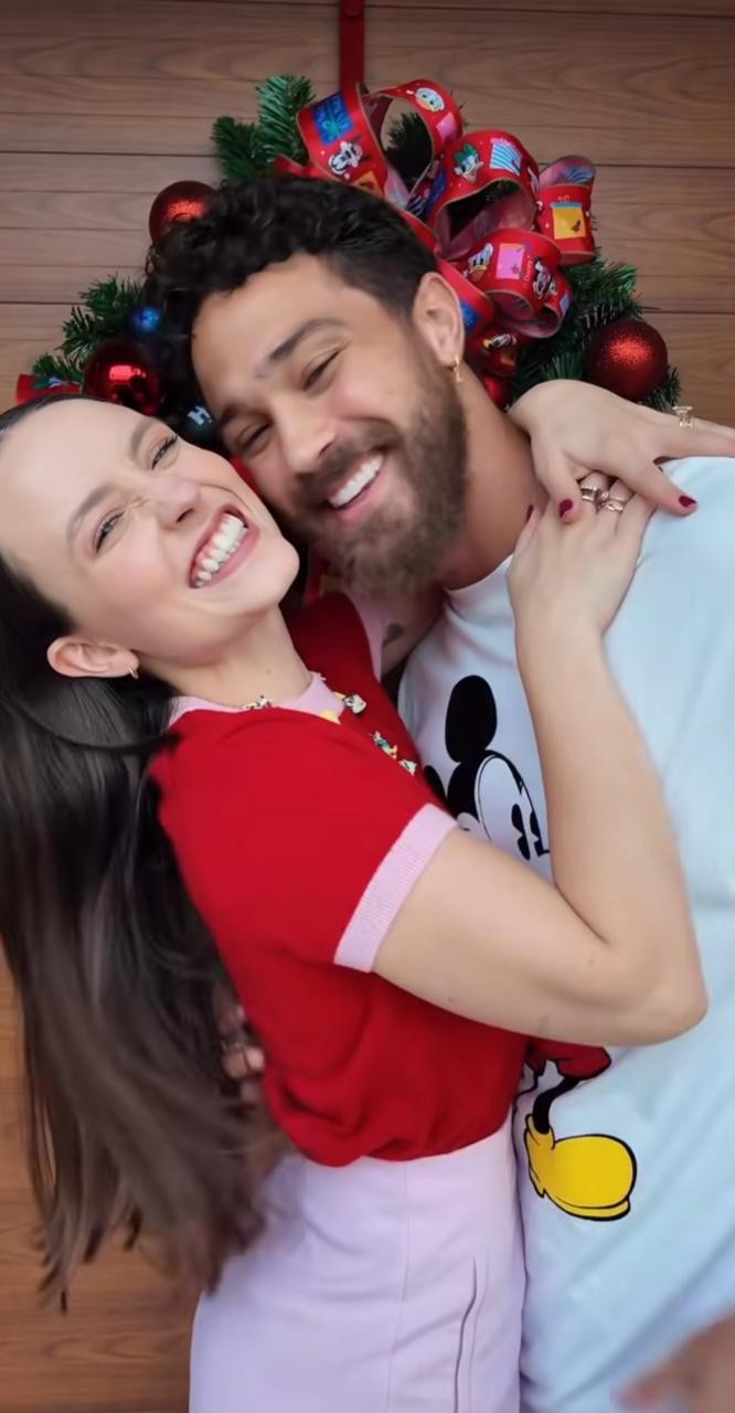 Christmas decoration at Larissa Manoela and André Luiz Frambach — Photo: Reproduction/Instagram
