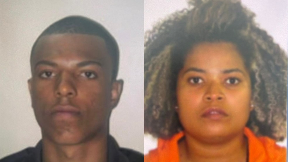 Luís Lázaro Santana Alves, conhecido como LL, e sua esposa, Marielle Silva Santos, foram presos no Ceará — Foto: Reprodução