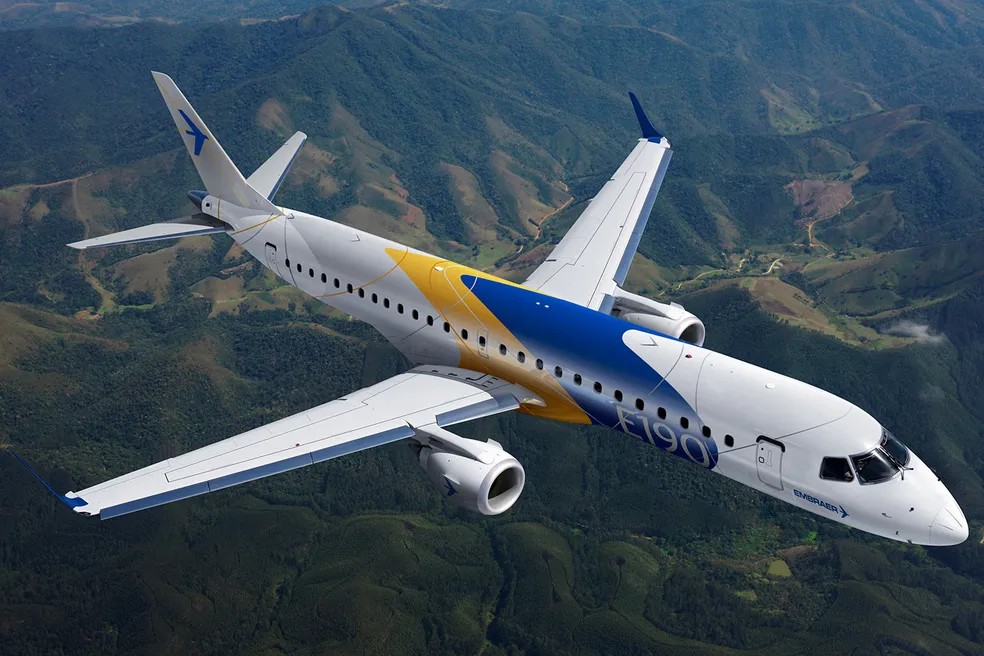 Embraer 190 — Foto: Divulgação/Embraer