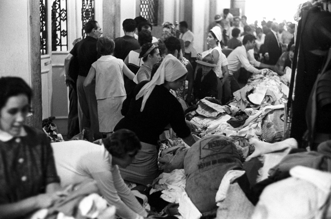 o Palácio Guanabara, onde se centralizou o trabalho de assistência aos flagelados — Foto: Arquivo / Agência O Globo