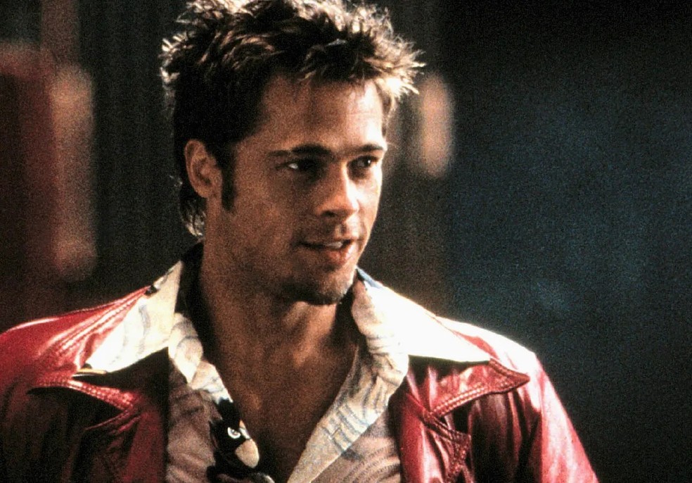 Brad Pitt como Tyler Durden em "Clube da luta" — Foto: Reprodução