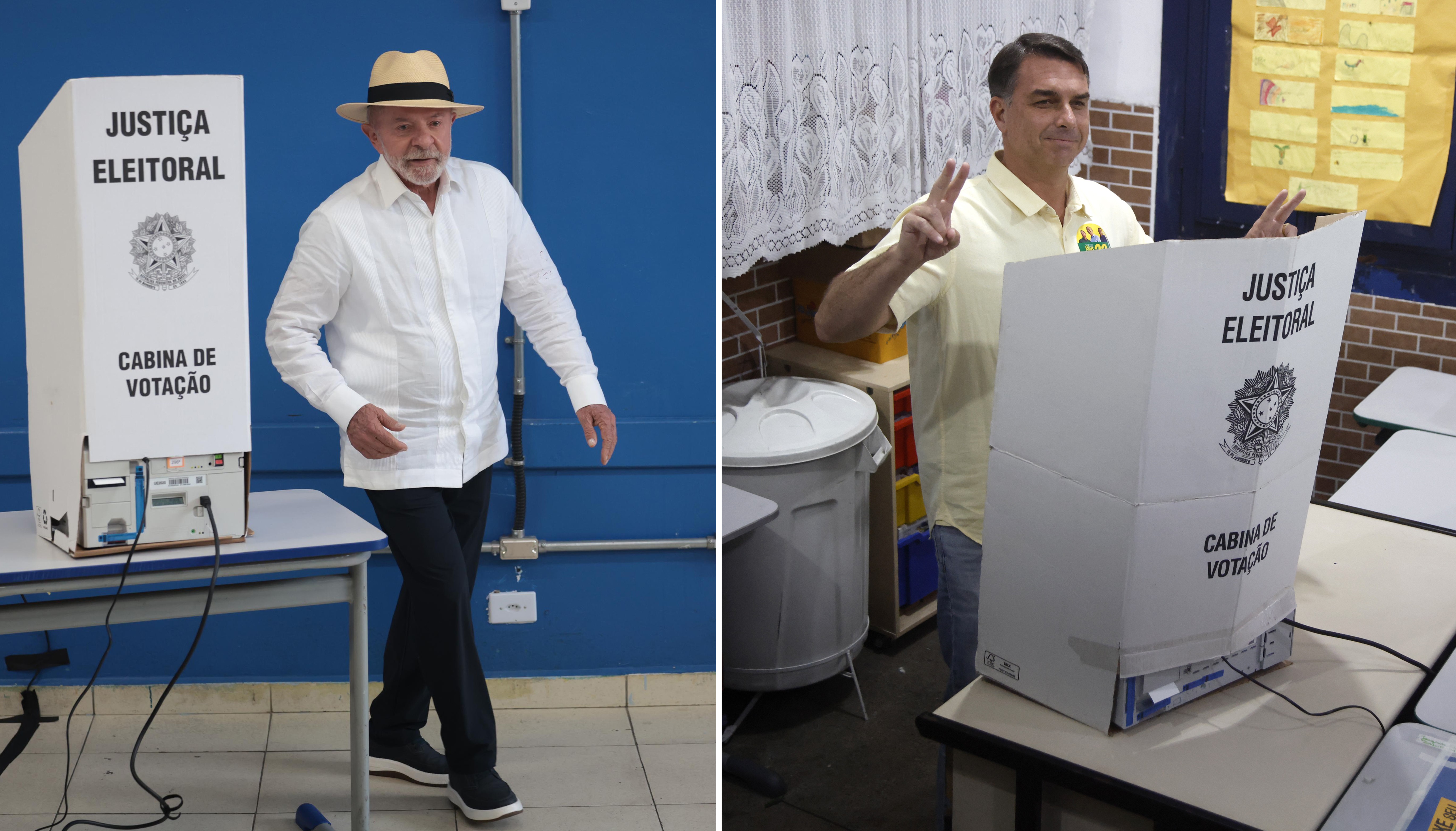 Flávio pede 'voto de confiança' e Lula cita número de urna; juristas se dividem se declarações configuram crime eleitoral