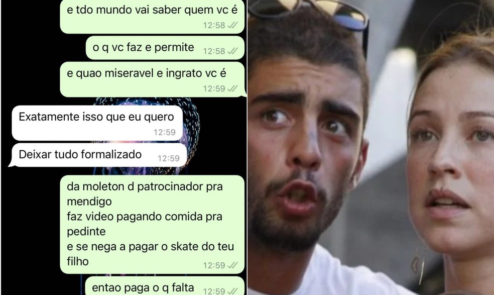 Luana Piovani posta briga troca de mensagens com Pedro Scooby — Foto: Reprodução/Instagram