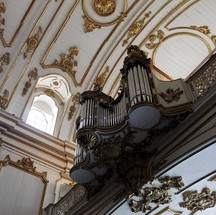 Órgão e decoração da Igreja Nossa Senhora do Carmo da Antiga Sé — Foto: Custódio Coimbra/Agência O Globo