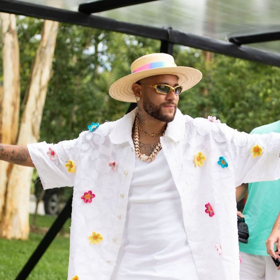 Neymar mostrou look que usou em festa de aniversário — Foto: Reprodução Instagram