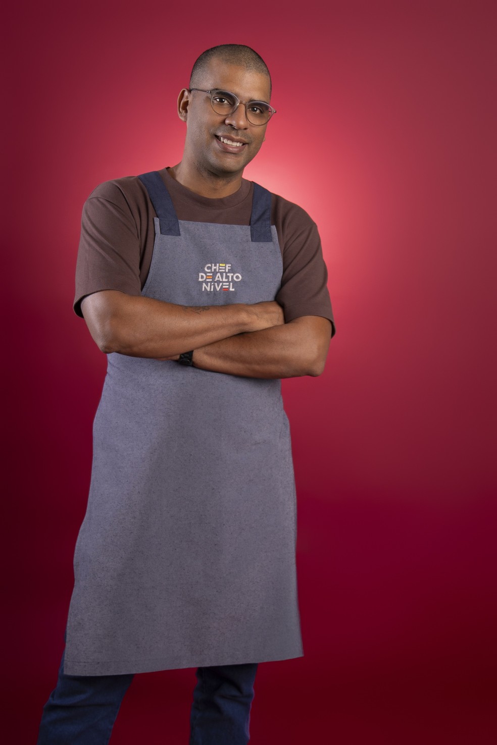 Bruno Manoel, participante do reality show 'Chef de alto nível', no grupo 'cozinheiros da internet — Foto: Divulgação/TV Globo/Beto Roma