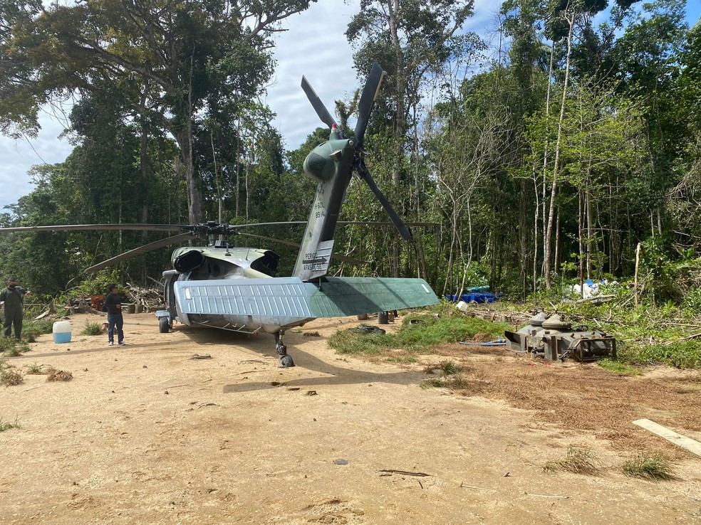 Aeronave usada pelos agentes para chegar à Terra Indígena Yanomami Divulgação — Foto:         
