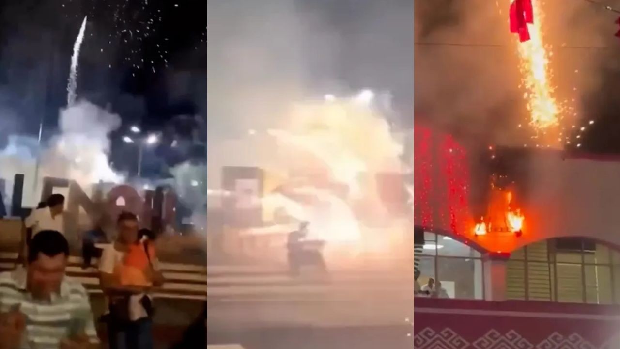 Fogos de artifício atingem praça lotada e deixam quatro feridos durante festa no México; vídeo