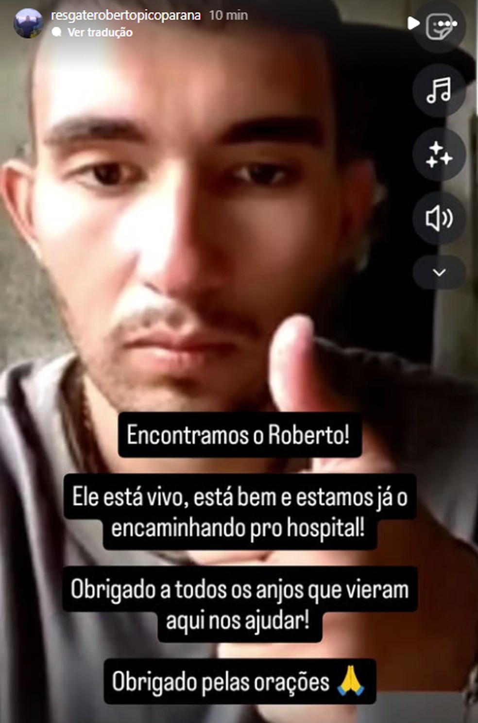 Roberto Farias Thomaz é encontrado no Pico Paraná após 5 dias: 'Está vivo, está bem', diz família
