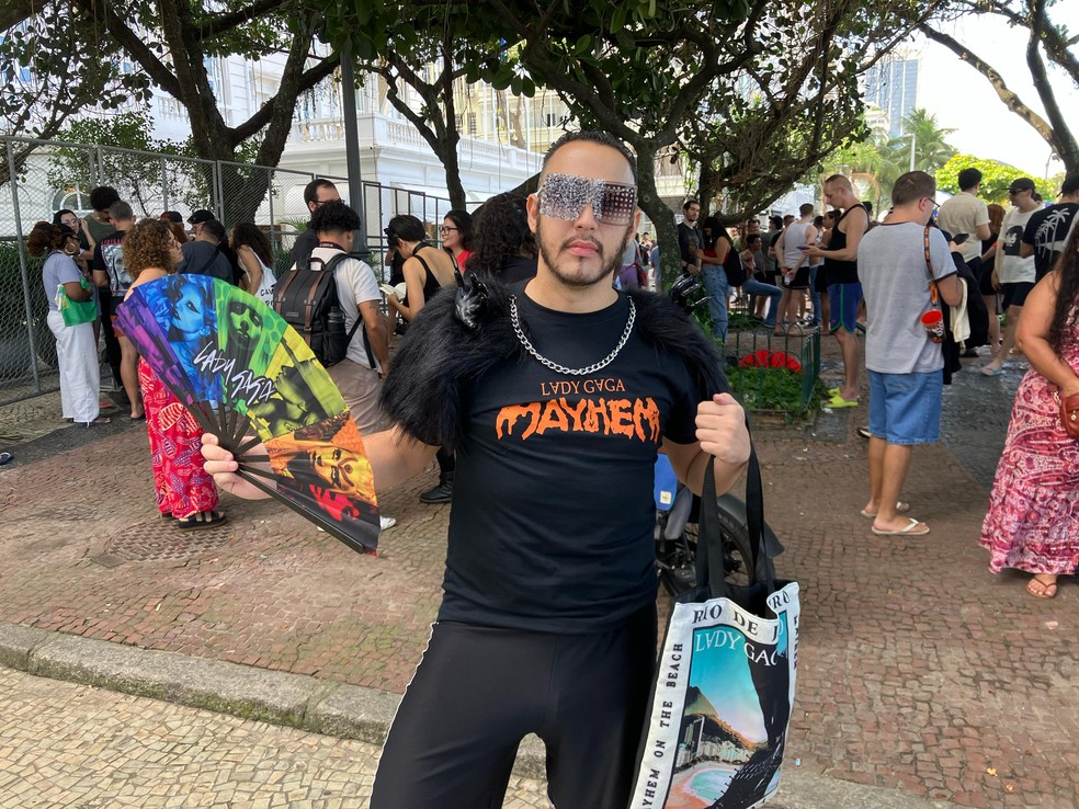 Leandro Martins: fã de Lady Gaga — Foto: Alan Souza/Agência O Globo