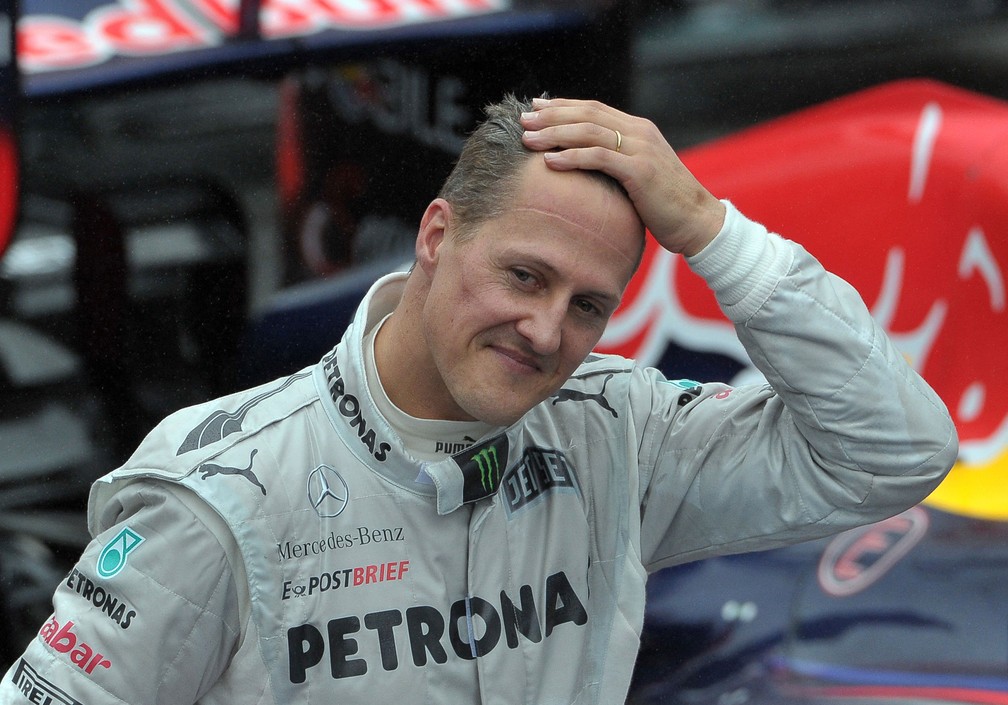 Michael Schumacher, seven-time world champion — Photo: Yasuyoshi CHIBA / AFP