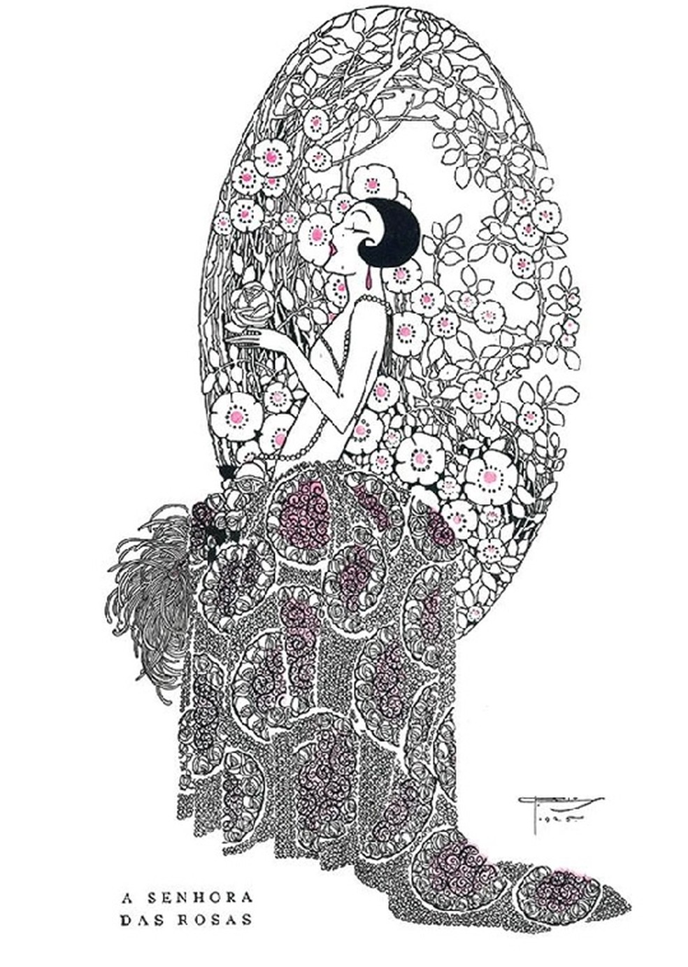 Arte de J. Carlos para a “Ilustração Brasileira” — Foto: Divulgação/Museu da Caricatura Brasileira