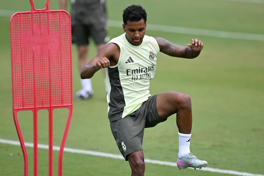 Rodrygo busca reencontrar melhor versão no Real Madrid — Foto: Chandan KHANNA / AFP