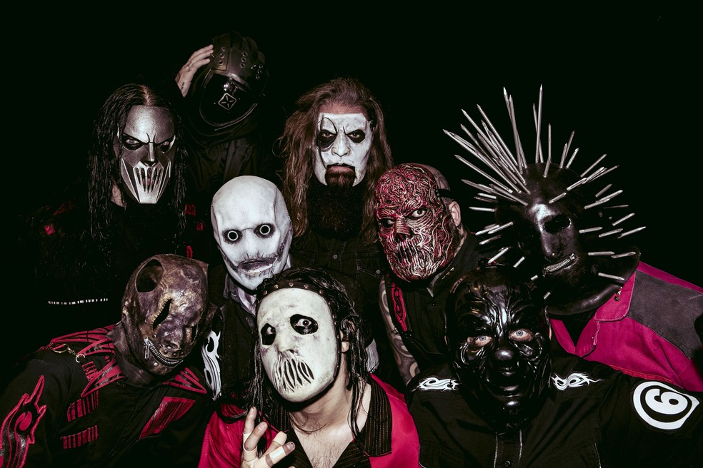 O grupo americano Slipknot &mdash; Foto: Divulga&ccedil;&atilde;o