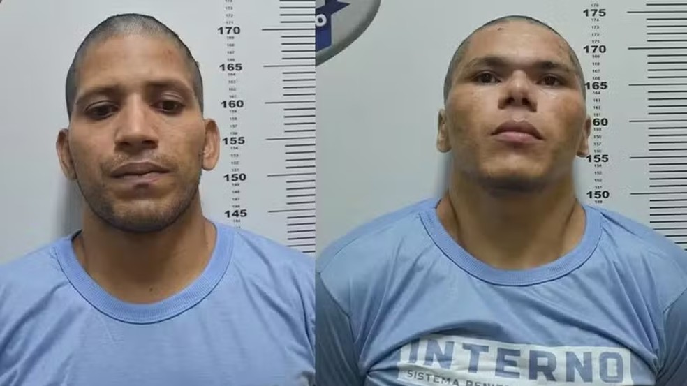 Rogério e Deibson: dupla escapou da Penitenciária Federal de Mossoró (RN) — Foto: Reprodução
