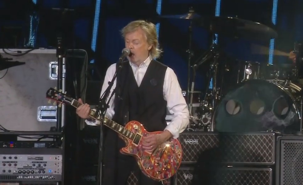 Paul McCartney no Maracanã — Foto: Reprodução
