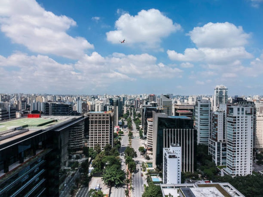 Faria Lima vista de cima em São Paulo
