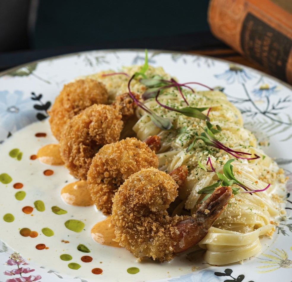 Camarões empanados do Tutto Nhoque, outra opção no Restaurant Week — Foto: Divulgação