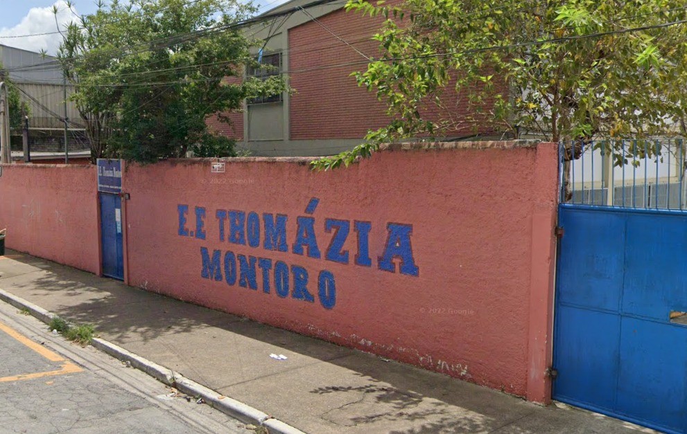 Alunos e professores foram esfaqueados na Escola Estadual Thomazia Montoro, em São Paulo — Foto: Reprodução/Google