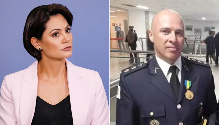 Michelle Bolsonaro e André Costa