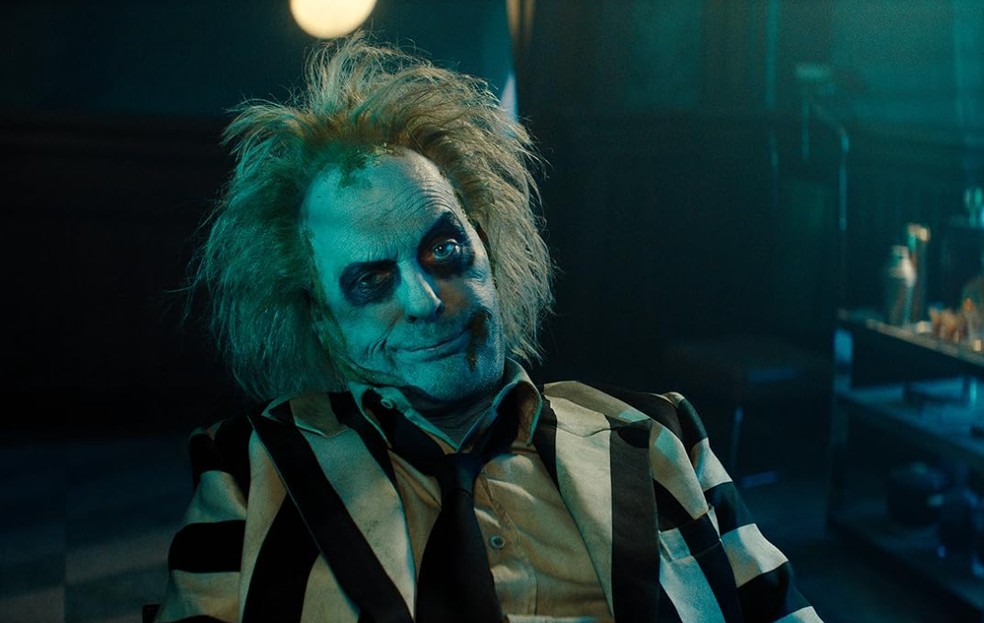 Michael Keaton em''Os Fantasmas Ainda se Divertem: Beetlejuice Beetlejuice' — Foto: Divulgação