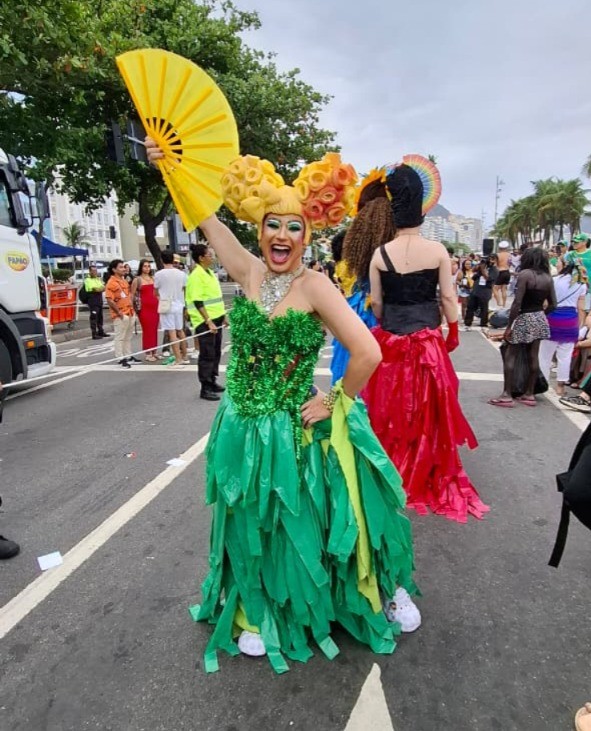 Pecha Eder, actor and drag artist from the Nós do Morro project, from Vidigal - Photography: Walter Farias