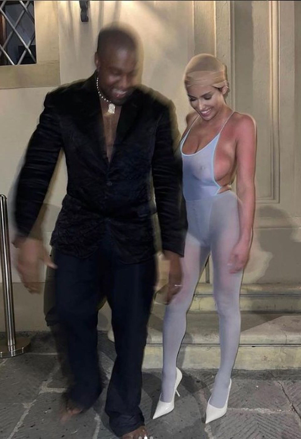 Kanye Wesy e Bianca Censori — Foto: Reprodução Instagram
