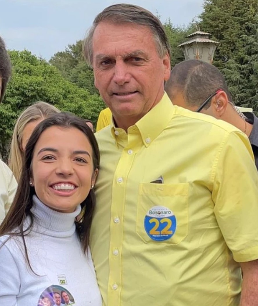 Chiara Biondini e Jair Bolsonaro