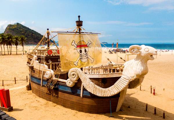 Reportagem do SBT sobre o Going Merry que está em Copacabana, promovendo o  live action da Netflix!, By One Piece Brasil