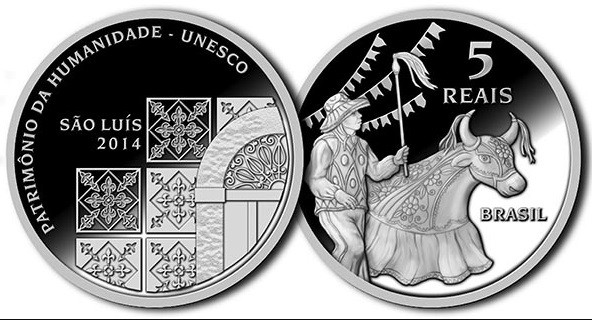 Patrimônio da Humanidade da Unesco, a cidade de São Luís, no Maranhão, ganhou uma moeda comemorativa em 2014 — Foto: Reprodução/Banco Central