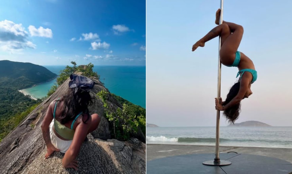 Juliana Marins adorava viajar e se apresentava profissionalmente como dançarina de pole dance — Foto: Reprodução