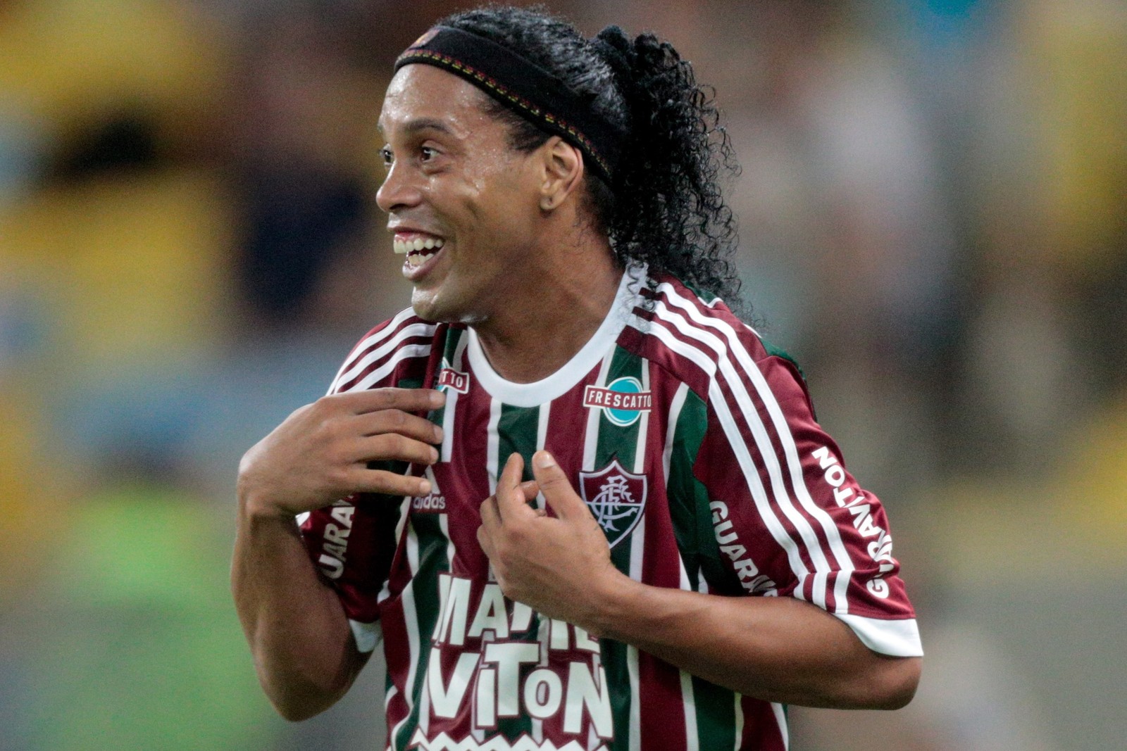 Ronaldinho Gaúcho ficou eternizado na história do mundial e está em 17° no ranking — Foto: Pedro KIriilos / Agencia O Globo