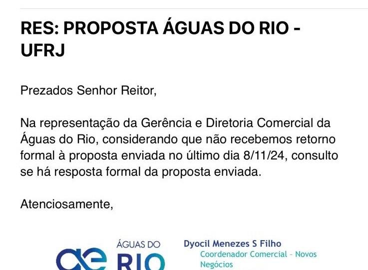 Depois da Light cortar a luz, a UFRJ recebe nova ameaça de corte da água