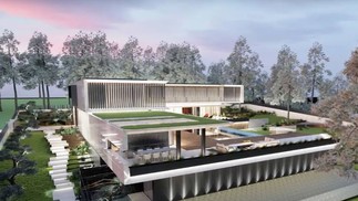 Propriedade de Cristiano Ronaldo em Cascais terá mais de 2 mil m² e duas garagens — Foto: Reprodução
