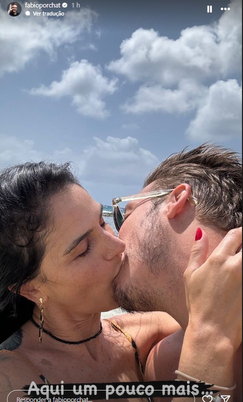 Fabio Porchat declares himself to Priscilla Castello Branco — Photo: Instagram