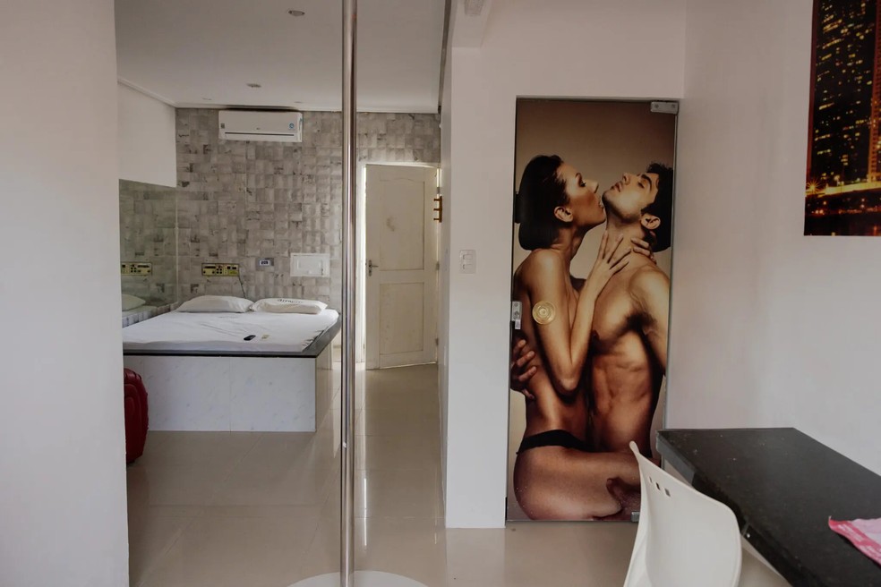 Um quarto no motel Acrópole em Belém — Foto: Divulgação