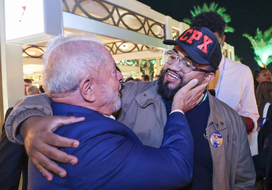 Raull Santiago se encontra com o presidente eleito, Lula, na Cop-27, no ...