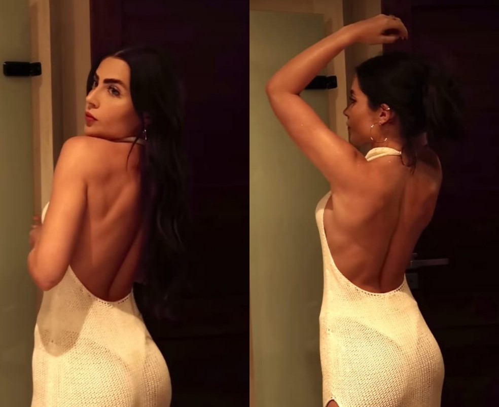Jade Picon roubou a cena com look de croch&ecirc; transparente &mdash; Foto: Reprodu&ccedil;&atilde;o Instagram