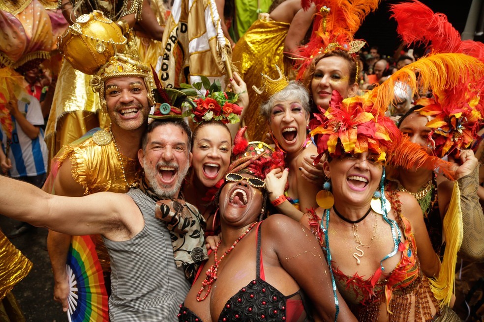 Bloco carioca no carnaval de 2023 — Foto: Roberto Moreyra / O Globo