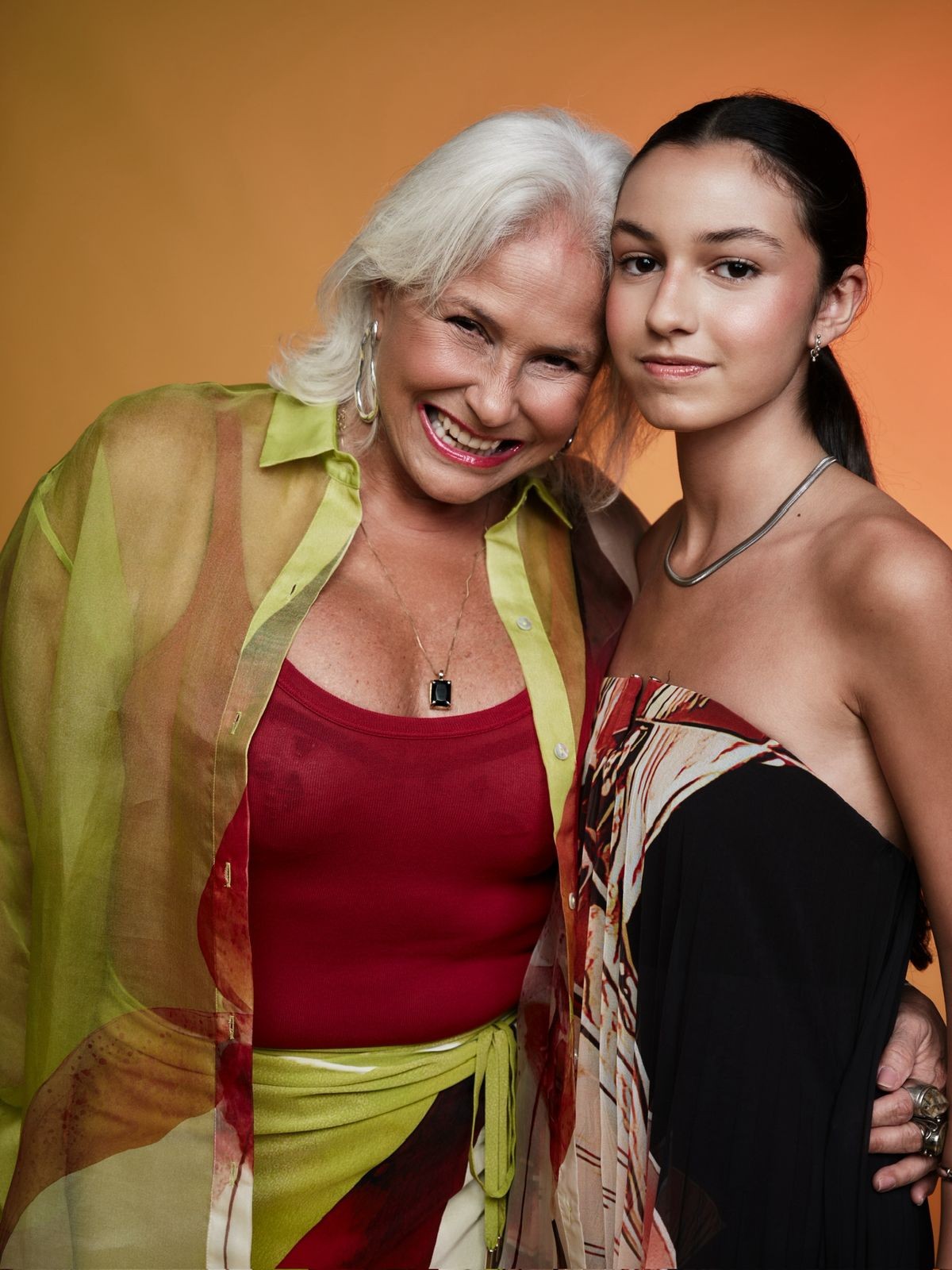 Fafá de Belém and her granddaughter Laura Saab — Photo: Catarina Ribeiro