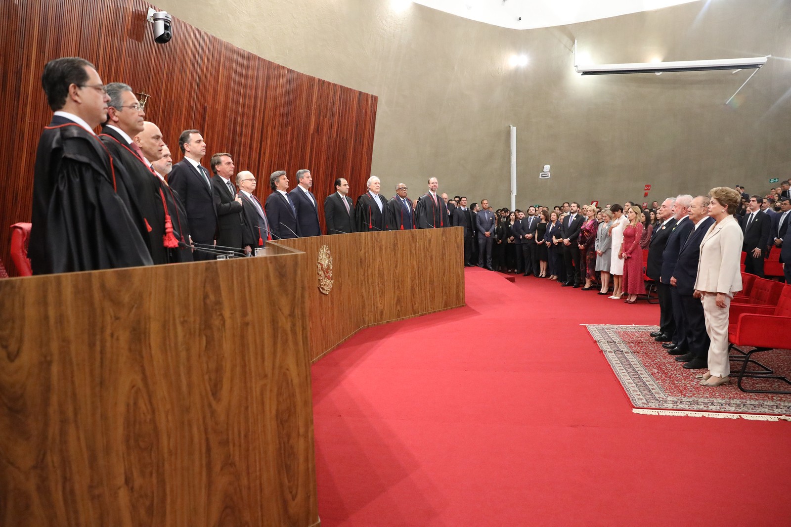 Cerimônia de posse do ministro Alexandre de Moraes como presidente do TSE reúne autoridades políticas e do Judiciário — Foto: Antonio Augusto/Secom/TSE