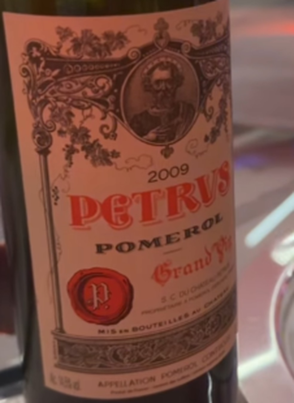 Rótulo de vinho — Foto: Reproduções