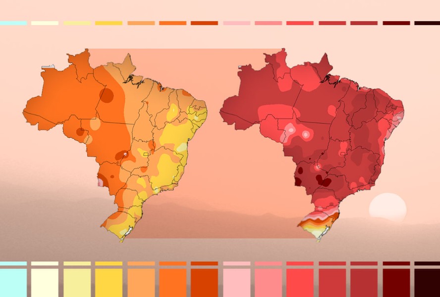 O mapa do calor marca Portugal, Espanha e França a vermelho